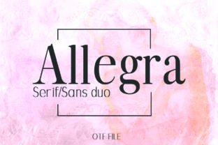 Allegra: Elegant Font for Craft Projects