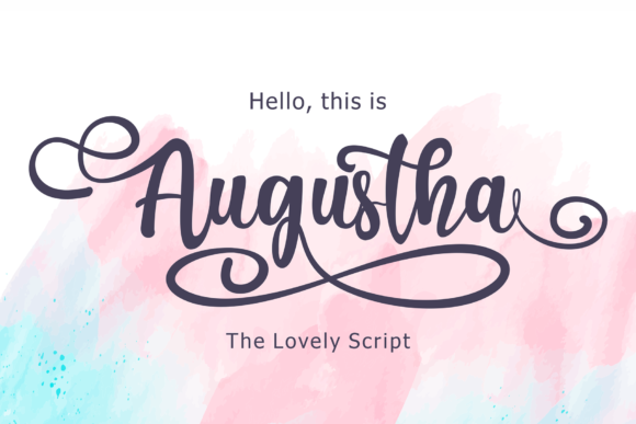 Augustha: A Script Font for Elegant Web Design