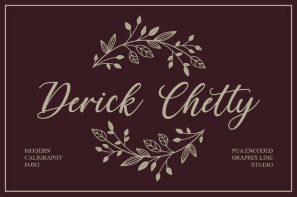 Derick Chetty: A Script Font for Creative Projects