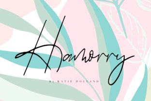 Hamorry: A Handwritten Font for Editorial Elegance