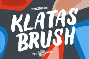 Klatas Brush is a bold and fun handwritten font that adds a unique touch to any design project. As a small business owner, I've always believed that typography plays a big role in how customers perceive a brand. When I decided to update my bakery's packaging, I knew I needed something that felt personal and eye-catching. That's when I discovered Klatas Brush.