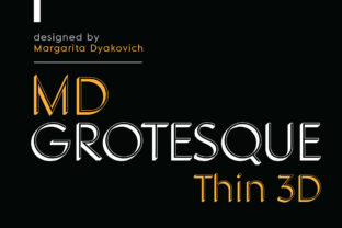 MD Grotesque Thin 3D: A Font for Business Brilliance