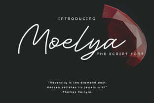 Moelya: A Handwritten Font with Energy