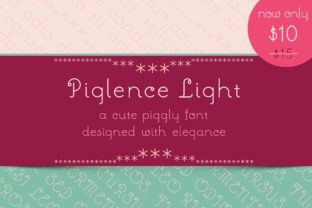 Piglence Light: A Vintage Script Font