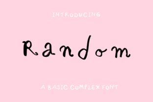 Random: A Unique Handwritten Font