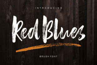 Red Blues: A Bold Brush Font for Web Design